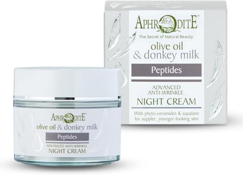 Crème de nuit anti-rides pour apaiser la peau fatiguée Aphrodite et restaurer la fermeté
