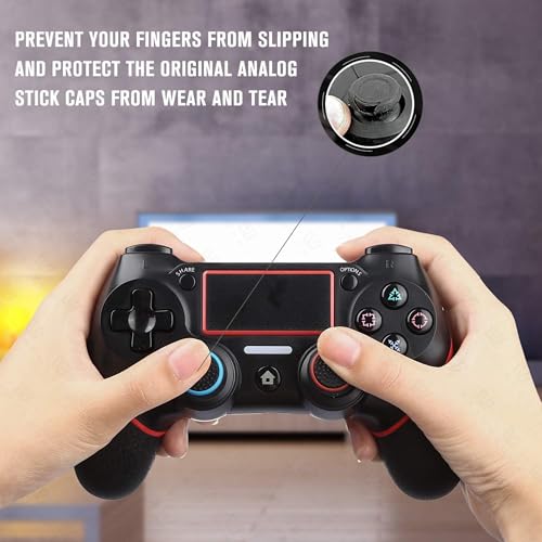 Image of Like Star Silicone Thumb Grip Caps, Anti-Slip Controller Joystick Cap Covers, Luminous Anti-Scratch Analog Stick Caps Compatible with PS4 / PS5 / Xbox 360 / Xbox One (Pack 4)