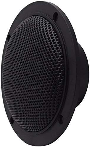 Herdio 4 Inches Waterproof Marine Ceiling Flush Wall Mount Speakers with 160 Watts Power, Handling for Kitchen Bathroom Boat Car Motorcycle Cloth Surround and Low Profile Design - 1 Pair (Black) - Image 4