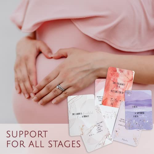 Hat Acrobat New Mom Affirmation Cards - 40 Uplifting Pregnancy Affirmation Cards And Wooden Card Holder For Giving Practical Postpartum Essentials Or New Mom Gift (Affirmations) #TOP5