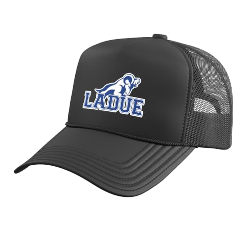 Ladue Horton Watkins Rams Trucker Hat with Adjustable Mesh Back, Black