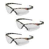 Las lentes transparentes permiten la máxima transmisión de luz visible; ideal para uso en interiores.