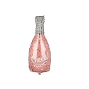 FI - FLICK IN Latex 60 pcs Rose Gold Birthday Decoration Birthday Banner Happy Birthday Foil Balloon Foil Fringe Curtain Balloon Metallic Balloons Bday Party Supplies (Pack of 60, Rose Gold) gallery image