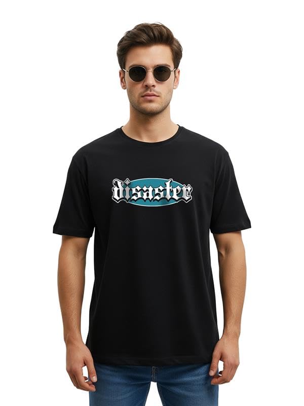 Image of Cotton Blend Regular Fit Half Sleeve Printed Round Neck Multicolor Drop Shoulder T-Shirt for Mens & Boys (Pack of 4)