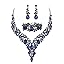 3Pcs-Sapphire Color Black-Tone