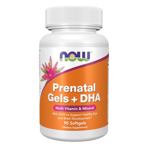 NOW Supplements, Prenatal Gels + DHA with 250 mg DHA, 90 Softgels
