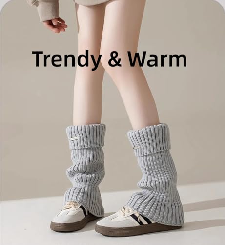 Leg Warmers for Women Cute Ankle Warmer Ribbed Knit Leg Socks Party Sports Goth Harajuku Y2k Accessories3