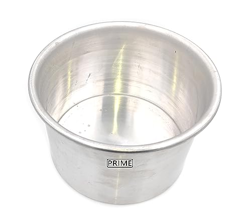 Image of Prime Bakers and Moulders Aluminium Cake Moulds Mini For Microwave Oven - (3, 4 Inch Diameter And 3 Inch Depth), Silver
