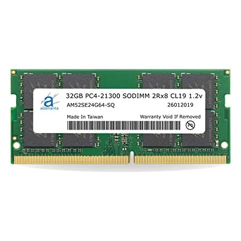 Adamanta 32GB (1x32GB) Memory Upgrade for 2020 Apple iMac 27" w/Retina 5K Display, 2019 Apple iMac 27" w/Retina 5K Display, 2018 Apple Mac Mini DDR4 2666Mhz PC4-21300 SODIMM 2Rx8 CL19 1.2v DRAM RAM Cover