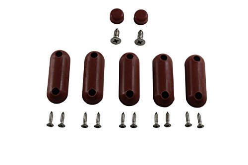 Renovators Supply Manufacturing Toilet Seat Bumper, 7 Brown Silicone Toilet Seat Bumpers #TOP4