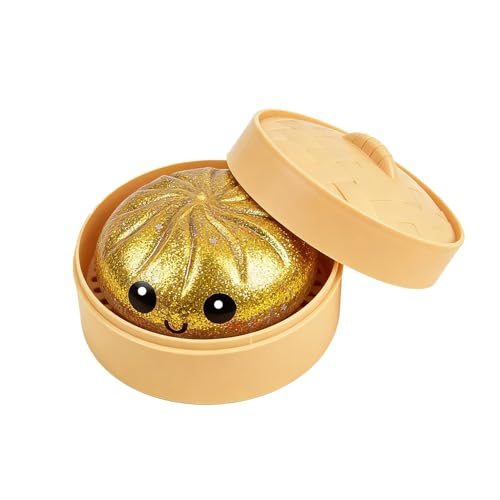Fidget Squeeze Toy - Glitter Dumpling Sensory Fidget Game, Realistic Glitter Dumpling Squishiess Toy, Rebound Soft Stress Squeez