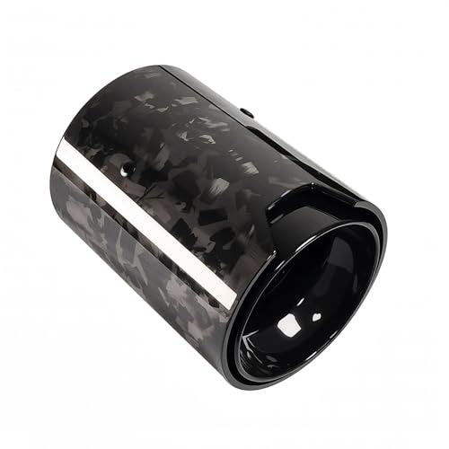 Bielpord 2.5-Inch Inlet 3.66-Inch Outlet 4.84-Inch Length Car Exhaust Tips Forging Black