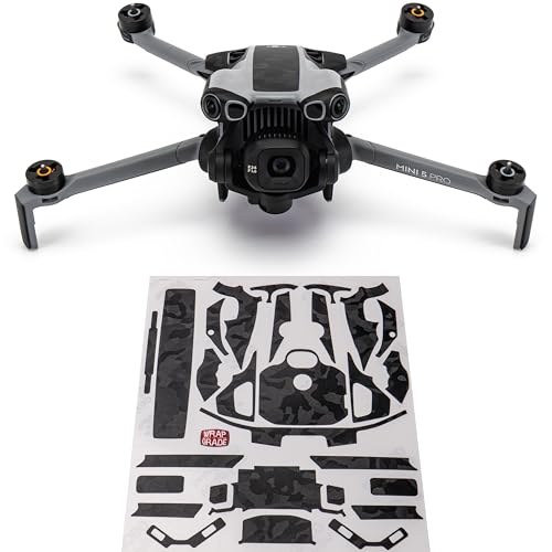 WRAPGRADE�i���b�v�O���[�h�j�����J�o�[ �X�L���V�[�� DJI Mini 5 Pro�ɑΉ� �A�N�Z���g�J���[ (�u���b�N�o���s�[�J��)