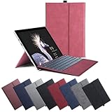 Surface Go 4/Go 3 / Go 2 / Go カバー サーフェス おしゃれ 保護ケース かわいい 耐衝撃 アクセサリー タッチペンホルダー サーフェス Go4/ Go3 / Go2 / Go 10.5 ケース 手帳型レザー/ポーチバッグ/キーボード収納ケーススタンド保護カバー,【マット】グレー