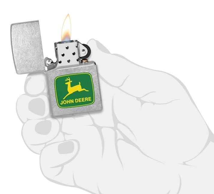 Encendedor Zippo personalizado con grabado John Deere miniatura 4