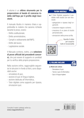 Concorso Inps Assistenti 2025. Manuale Completo - Teoria E Test - 2