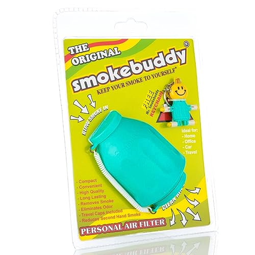Image of Smoke Buddy Teal Personal Air Filter, Activated Carbon, Air Purifier