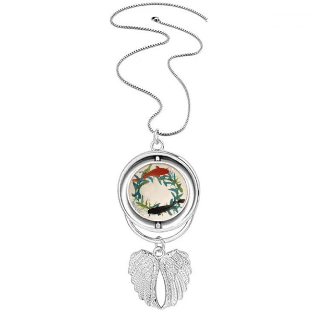 Collier ailes d'ange et motif poisson avec citation : cadeau idéal - 4