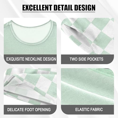 Checkerboard Plaid Cartoon Pajama Set Short Sleeve Pajamas Shorts Sets Cotton PJS 2 Piece Clothes Set 5Y4