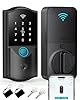 WiFi Smart Lock for Front Door – Firstriver Keyless Entry Electronic Deadbolt with Biometric Fingerprint & Digital Keypad Built-in Wi-Fi App Control Auto Lock Compatible with Alexa & Google Assistant