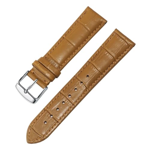 Bracelet cuir véritable 18mm LUGEMA l'élégance d'une boucle argentée