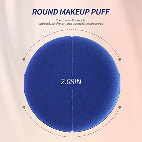 16 Pieces Cushion Foundation Powder Puff, Teenitor Air Cushion Makeup Puffs Round Makeup Sponges, 4 Colors Air Cushion Powder Puff, Latex-Free Blending Sponge For Liquid, Cream, Foundation And Powder #TOP6