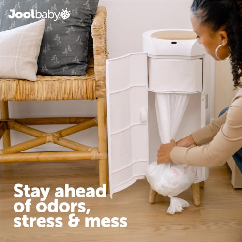 Jool Baby SMARTWAVE Diaper Pail Refill Liners (4-Pack) – Continuous Liner System - Unscented, Lasts Up to 1980 Diapers by Jool Baby - Image 2