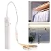 KUCAM Luce LED per Armadio, 1M 30LED Striscia a Batteria con Sensore di Movimento, 6000K Bianco Freddo, Luci Notturne per Bambini, Cabina, Guardaroba, Accessori Casa, Cucina, Bagno