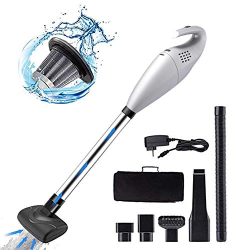 Kabelloser Handstaubsauger 5Kpa, 120W Nass & Trocken 2 In1 Handstaubsauger Beutellos Leise mit Waschbarem Edelstahl HEPA Filter für Zuhause