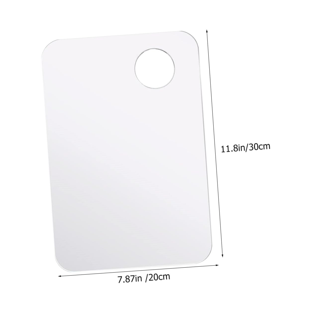 NUOBESTY 2Pcs Acrylic Paint Trays for DIY Pigment Mixing Durable Non Stick Painting Palette with Thumb Easy to Clean Art Supplies for Artists and Hobbyists