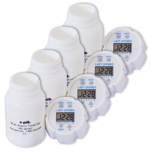 e-Pill TimeCap – Smart Pill Bottle Cap with Last Opened Time Stamp & Up to 24 Daily Alarms (4)
