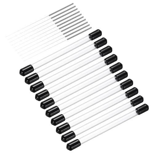 sourcing map 10Pcs 3D Printer Nozzle Cleaning Kit Precision 0.4mm Stainless Steel Cleaner Needle for 3D Printer Clog Rem