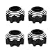 equlup 4Pcs 8x32 to 17mm Hex Adapters, RC Wheel Hex Hub Lightweight Aluminium Alloy Electric Car Truck Option Parts for RC Accessories (Black)