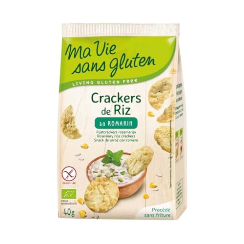 Ma vie sans gluten - Ma Vie Sans gluten - Crackers de Riz Au Romarin Bio - 40 g - -6%