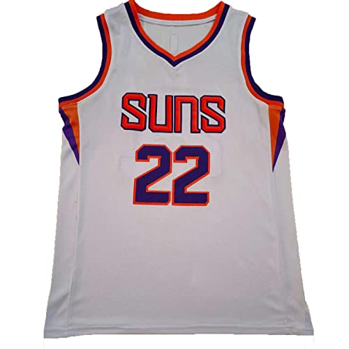 FABROX NBA Men Sports Vest Phoenix Suns Deandre Ayton # 22 Jersey Fans Respirant Athlétisme Summer Loose Tee (Color : 1, Size : XL) Cover
