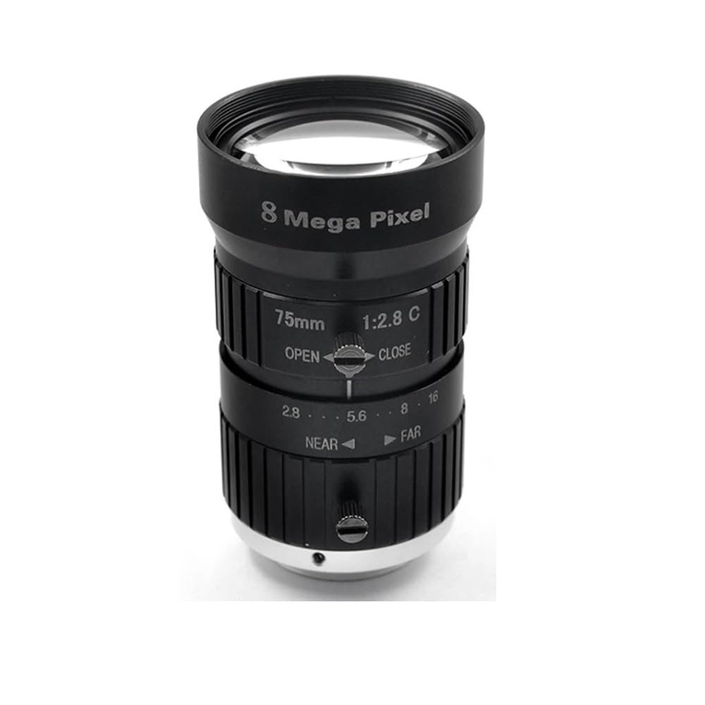 HD 8MP CCTV Lens 75mm C Mount Manual Iris Manual F2.8 Aperture 1