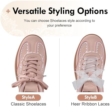 JACKSHIBO Women's Ribbon Lace-Up Fashion Sneakers Arch Support Gum Sole Tennis Walking Shoes with Memory Foam - Image 5