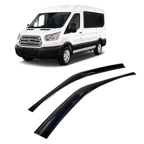 Déflecteurs d'air Ford Transit protection pluie vitre latérale et vent - Kit de 2 pièces 2014-2024