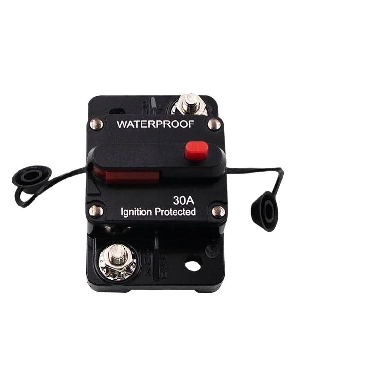 Car Self-Recovery Fuse Holder Switch High-Current Fuse Holder Solar Battery RV Yacht Circuit Breaker 100A 200A 300A(50A)