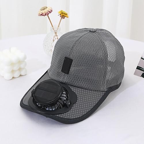 Chapeau avec ventilateur pour randonnée, camping et vacances à la plage