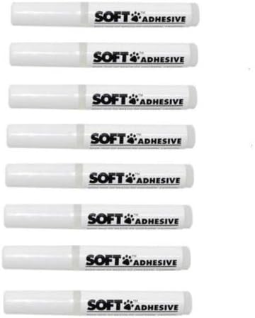 Litterboy Pets Soft Paws Claws Glue ONLY Adhesive for Cat Dog Feline Canine Nail Caps- Choose Quantity (8 Tubes Glue)