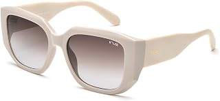IRUS sunglasses| 100% UV protected | Gradient | Full Rim | Square | Women | Medium | Shiny Light Beige Polycarbonate Frame... Price In India