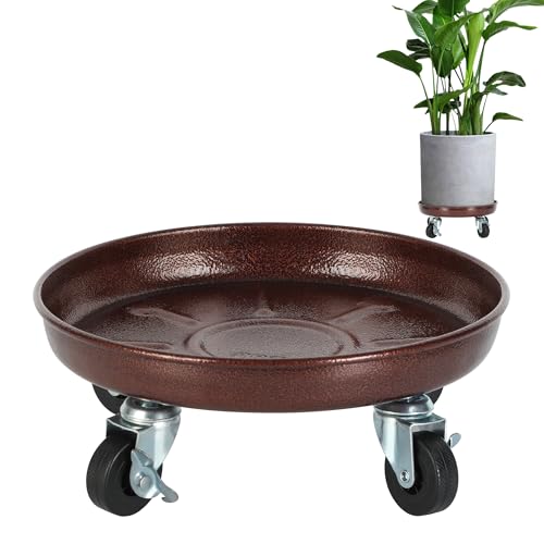OBMMIRAO 11 Inch Plant Caddy with Wheels Heavy Duty, 280 lbs Capacity