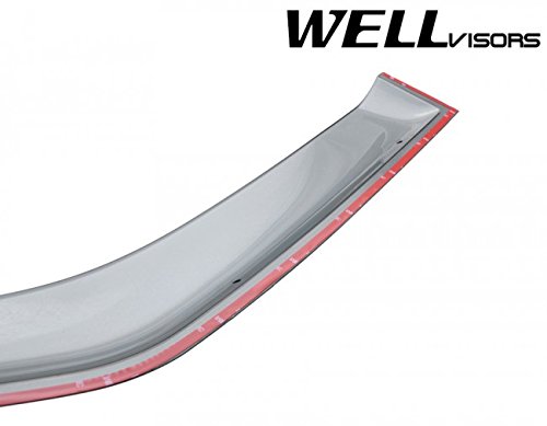 Wellvisors Replacement For 2001-2006 Mitsubishi Montero Clip-On Smoke Tinted Side Rain Guard Window Visors Deflectors 3-847Mi012 #TOP7