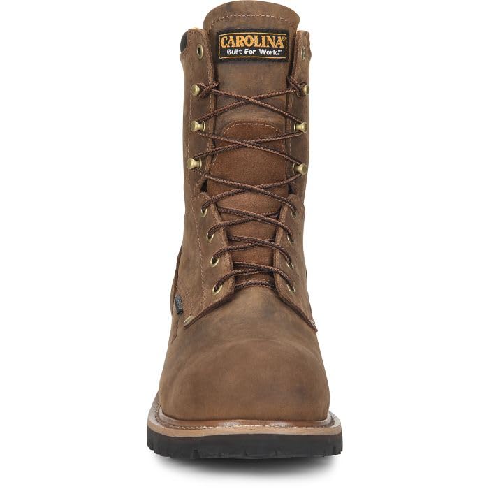 Carolina Boots Poplar 8" Composite Toe Waterproof Logger, Men's Industrial-and-Construction-Boots, SCUBALINER, Mesh Lining, EH Rated, Steel Shank, Oil & Slip Resisting Outsole4