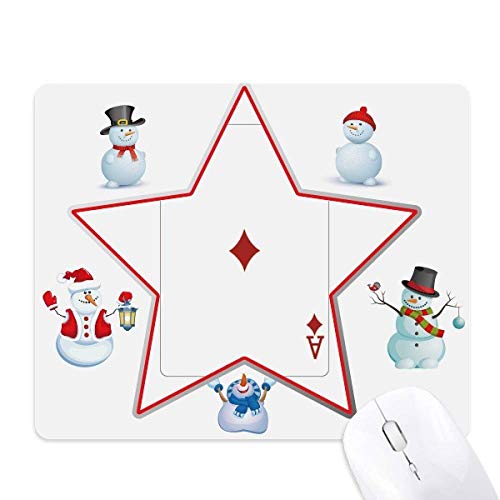 Tapis de souris bonhomme de neige et diamants finitions premium