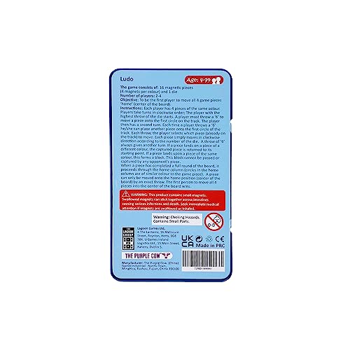 The Purple Cow PC001 Ludo Magnetic Travel Game, Small - Image 3