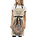 Sawhonn Cervo Cool Hipster Grembiule da Cucina Chef Donna Uomo Cuoco Regolabile Grembiuli con 2 Tasche da 1pz Ristorante Cottura BBQ Bar Cameriere