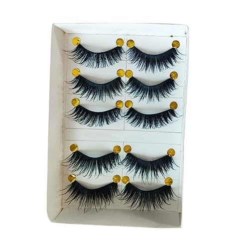 FRCOLOR 5 Pares De Cílios Postiços Naturais Cílios Postiços Magnéticos Cruzados Cílios Postiços Pest