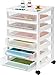 IRIS 6-Drawer Scrapbook Cart, White